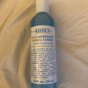 Kiehl’s blue astringent herbal lotion